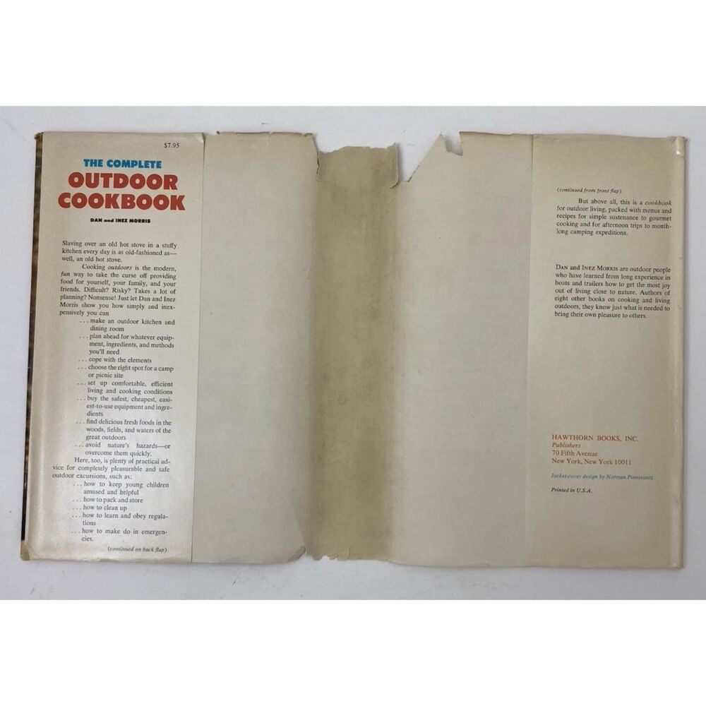 THE COMPLETE OUTDOOR COOKBOOK Dan Inez Morris Vtg 1970 DJ Picnic Camping Recipes - Picture 4 of 16